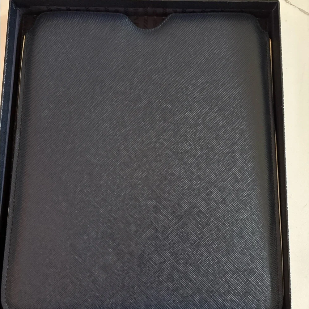 Prada Navy and Cream Tablet Case